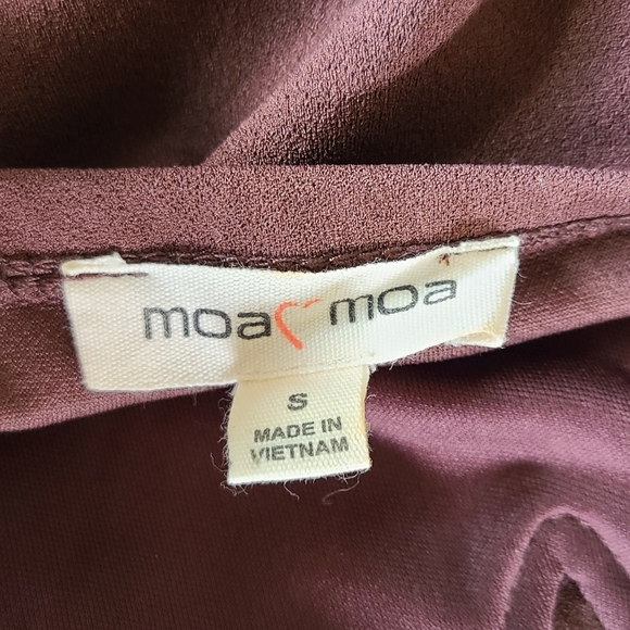Elegant chocolate romper by Moa Moa, size small, with pockets! - Picture 2 of 11